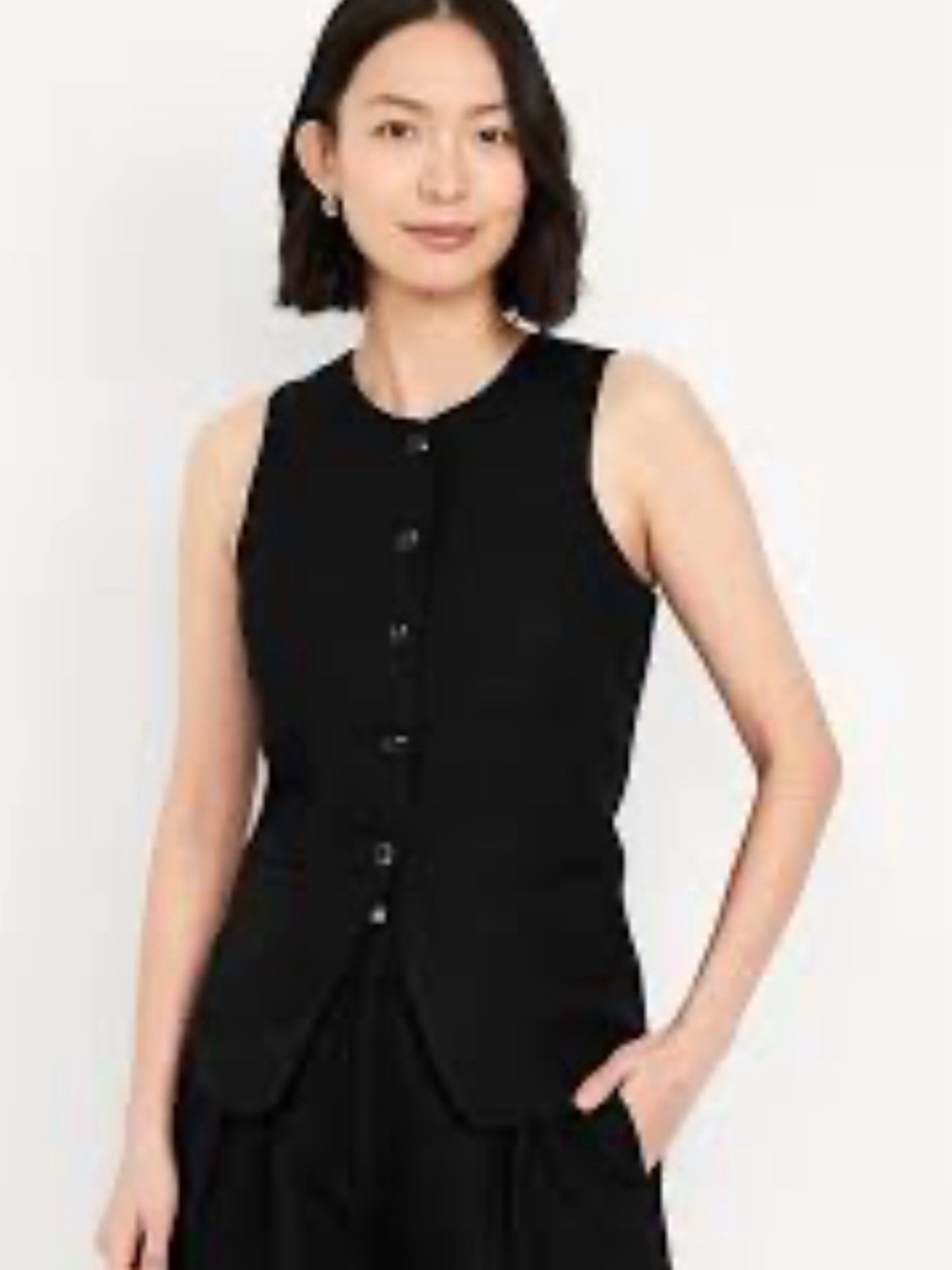 Old Navy Linen Blend Tank NWT Size
